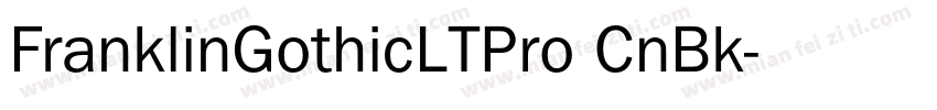 FranklinGothicLTPro CnBk字体转换